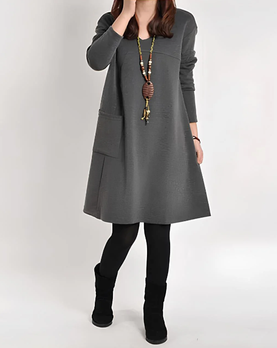 Amaya | Gemütliches Taschenkleid für Alltag und Freizeit