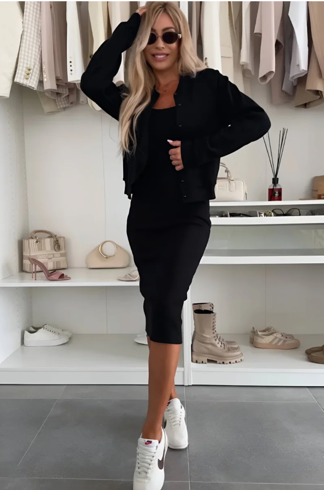Nora | Kleid und Jacke im trendigen Design