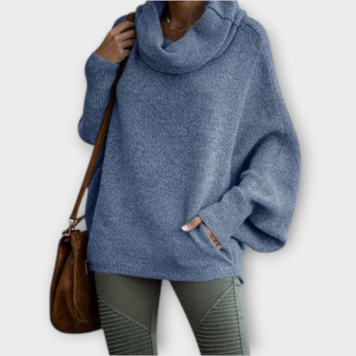 Lea | Eleganter Strickpullover für Damen in Schildpatt