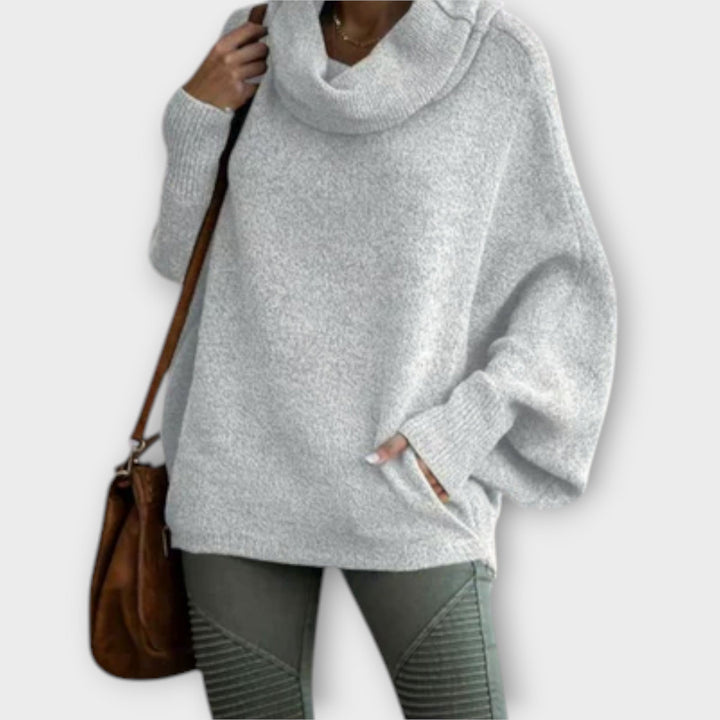 Lea | Eleganter Strickpullover für Damen in Schildpatt