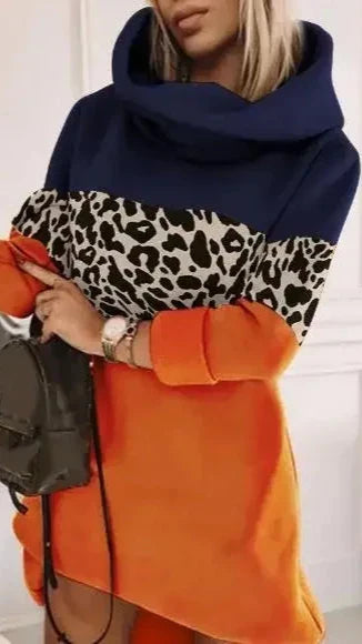 Maya Winter | Langärmeliges Kapuzenkleid für Damen