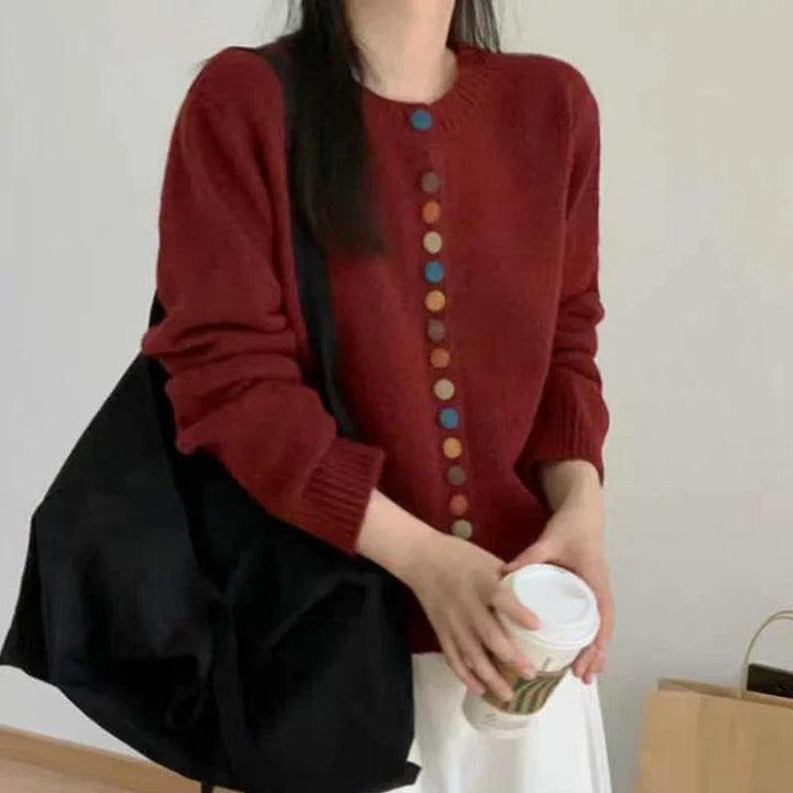 Elena | Feiner Strickcardigan mit edlen Details