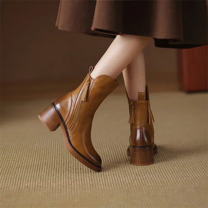 Gracia | Lederstiefeletten mit zeitloser Silhouette
