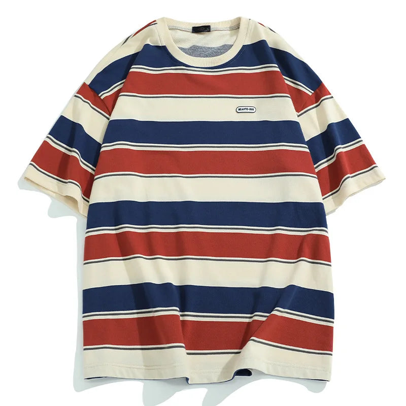 Grandeur Streifen | T-Shirt im modernen Oversize-Look