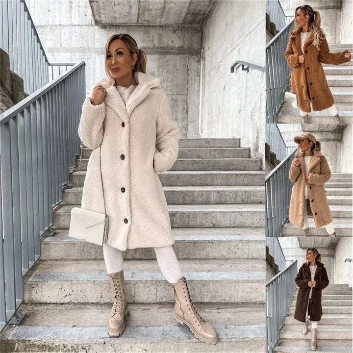 Sophie | Kuschelige Teddyjacke Damen warm & stylisch