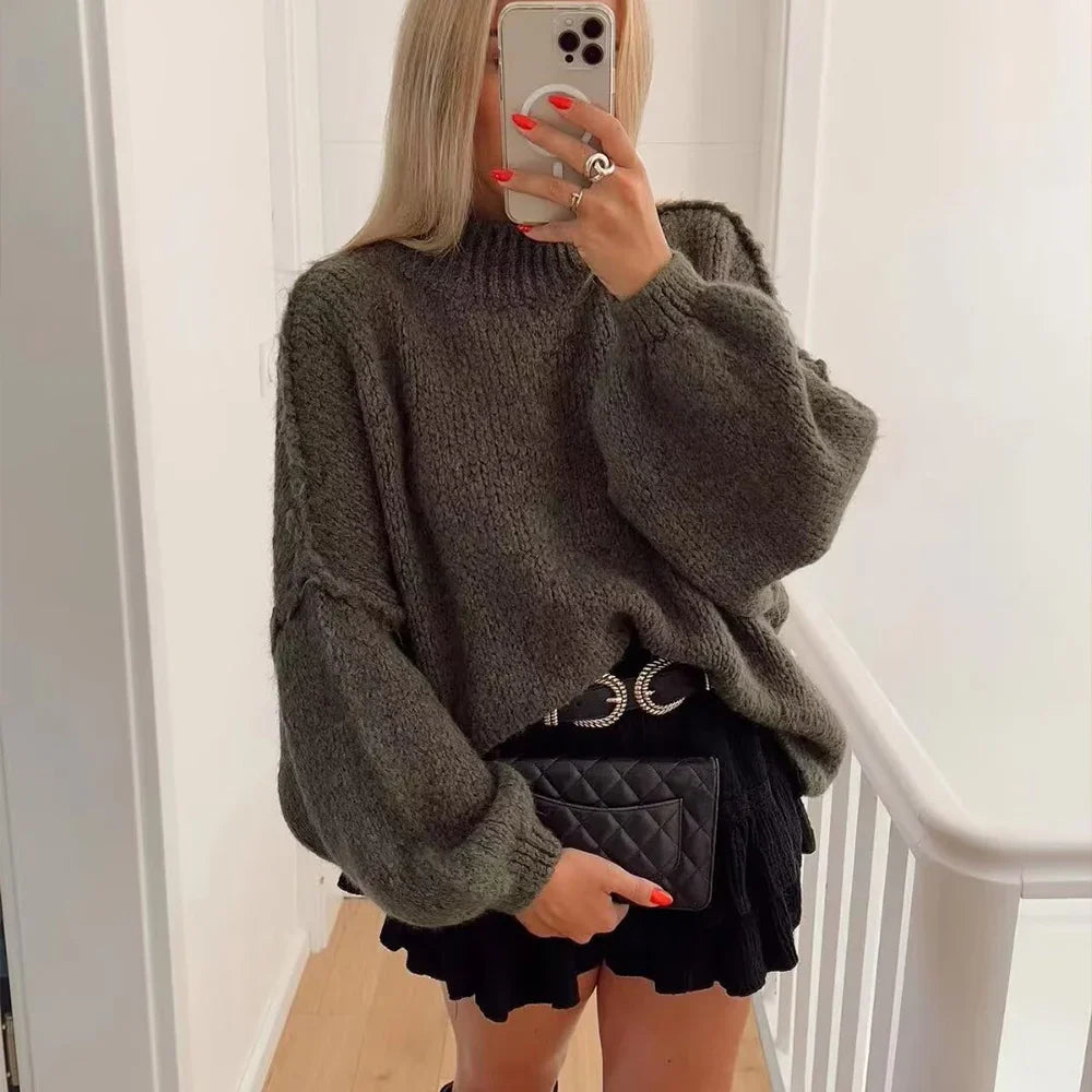 Stella | Strickpullover mit halblangem Kragen