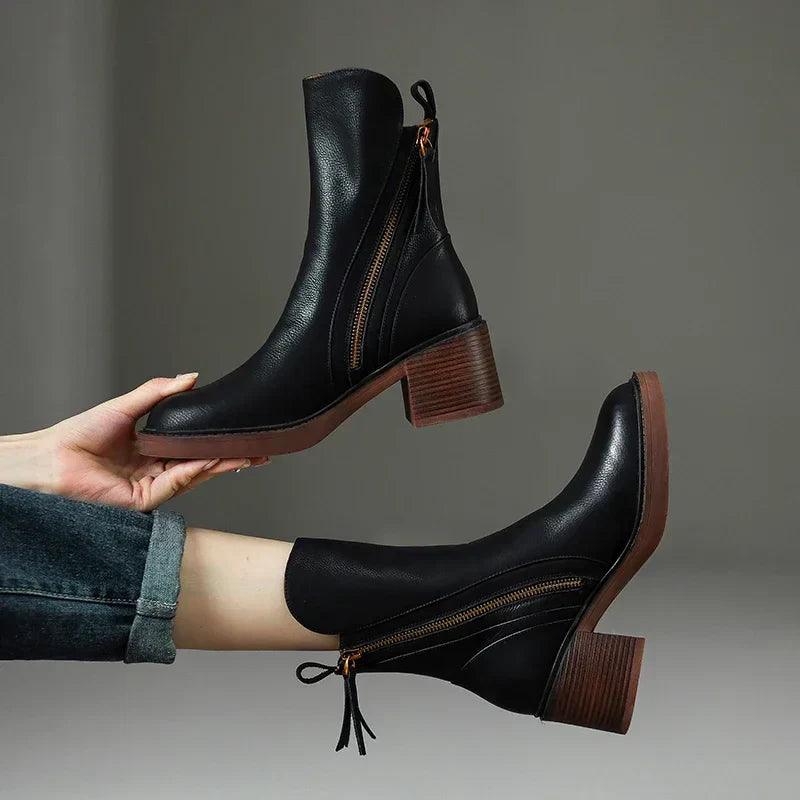Gracia | Lederstiefeletten mit zeitloser Silhouette