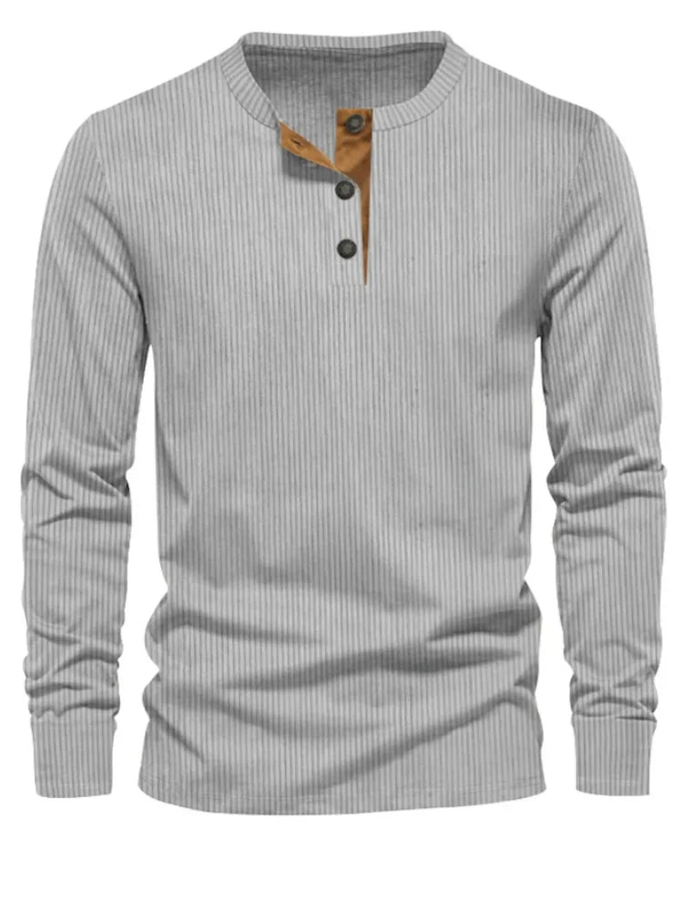 Leon | Klassisches Long Sleeve mit Streifenmuster