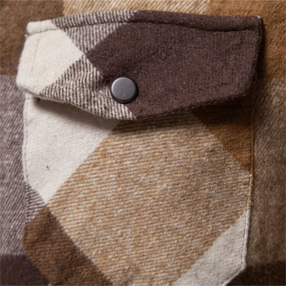 Jansen | Herrenjacke in Hemdoptik – warm und bequem