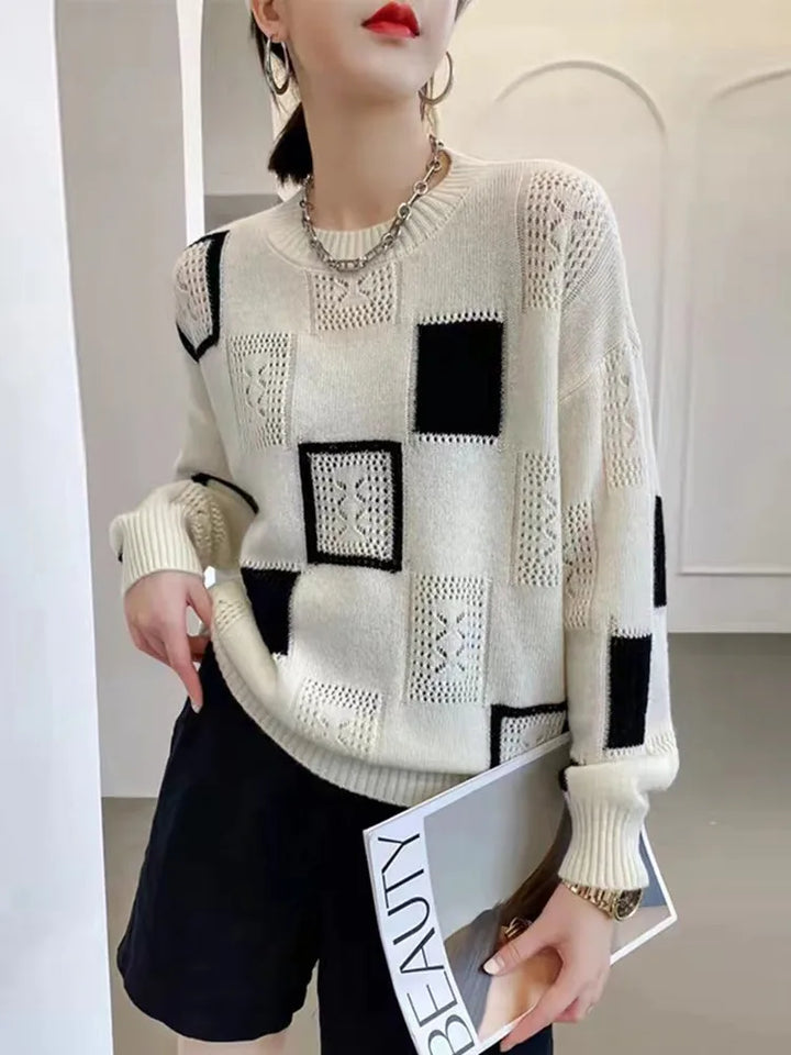 Ella | PatchTrend Strickpullover mit modischem Design
