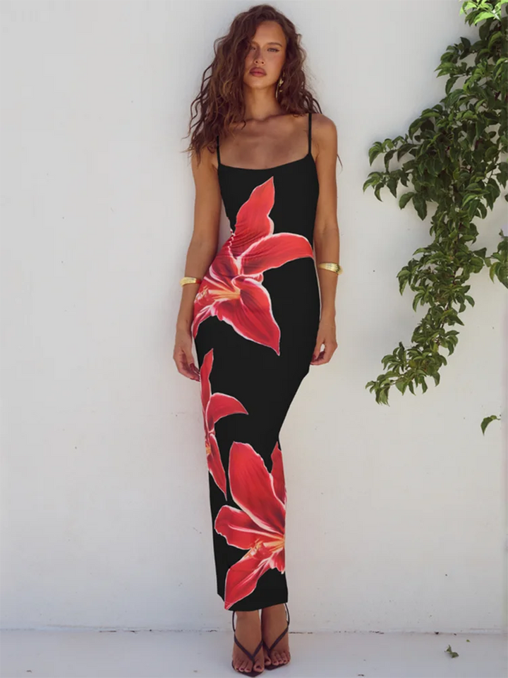 Matiwa | Langes Kleid mit Blumenmuster