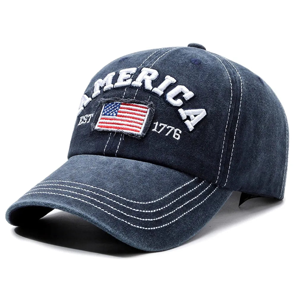 1776 | Klassische Denim-Baseballkappe Unisex