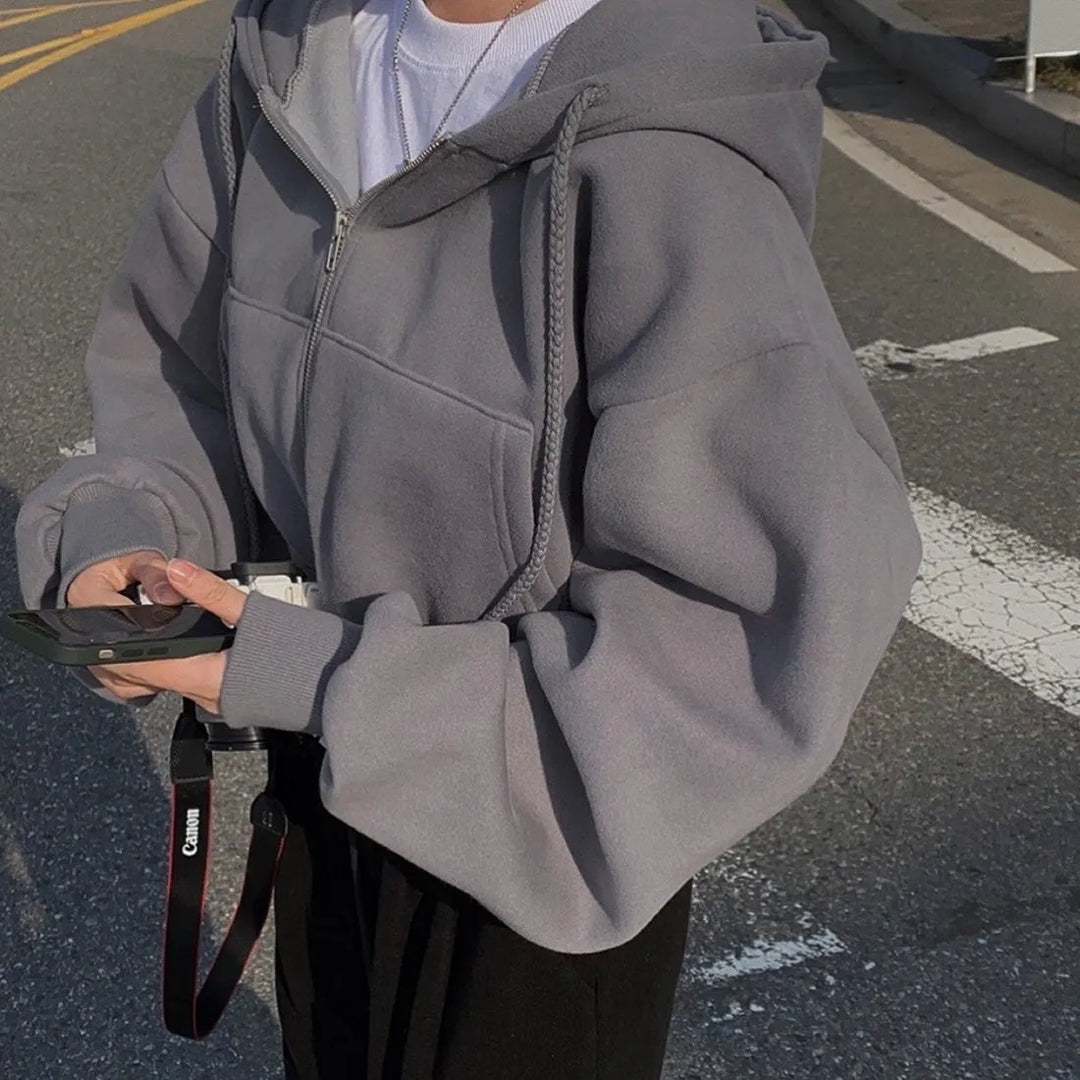 Mara | Lässiges Sweatshirt Damen mit Reißverschluss
