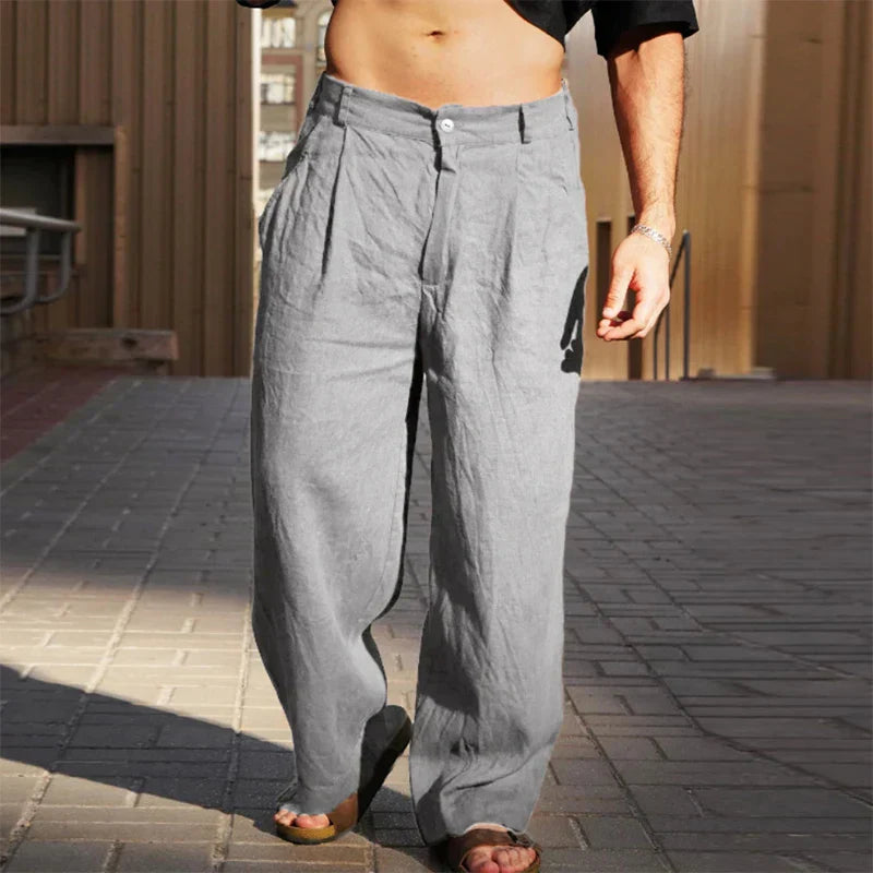 Sophie | Stylische Hose aus Leinen mit weitem Schnitt