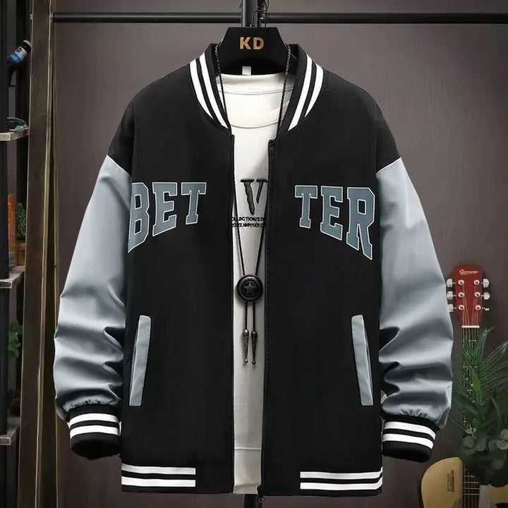 ModeBecker | Baseballjacke für Herren mit Samtfutter