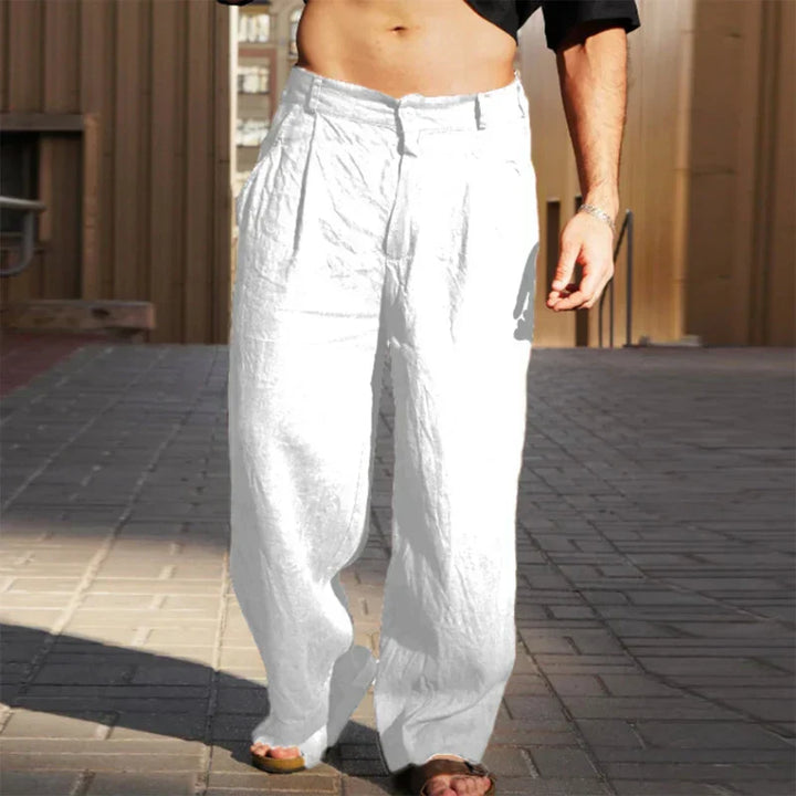 Sophie | Stylische Hose aus Leinen mit weitem Schnitt
