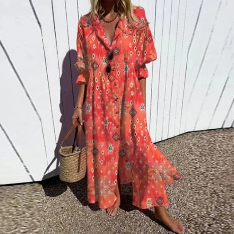 FloraLuxe | Luftiges und elegantes Sommerkleid für stilvolle Damen