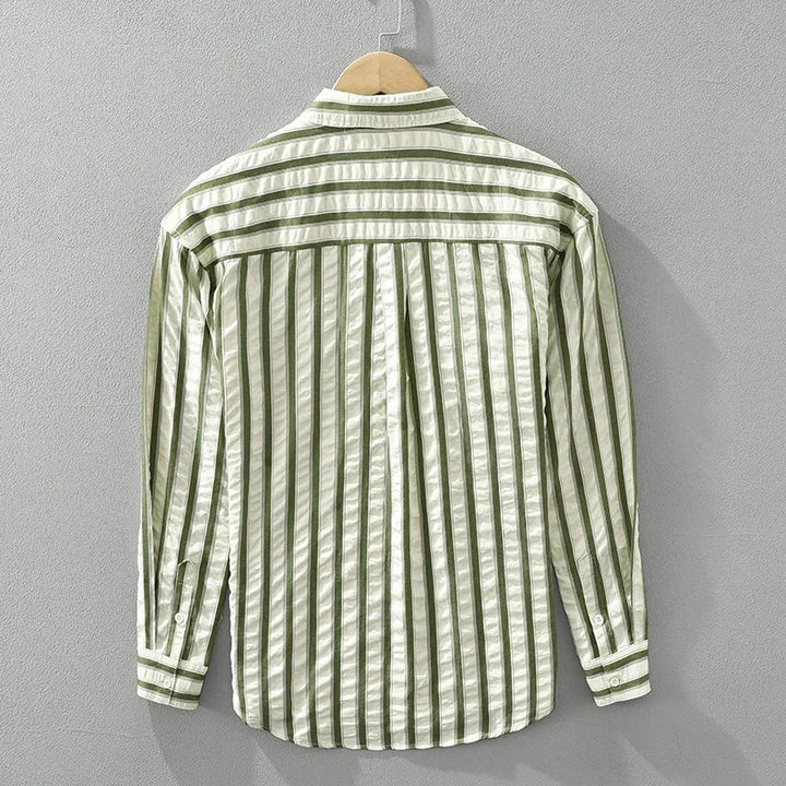 Latitude Stripes | Lässiges Button-Up in Übergröße