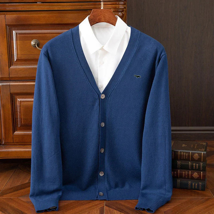 Dylan | Klassische Wollstrickjacke für den Winter