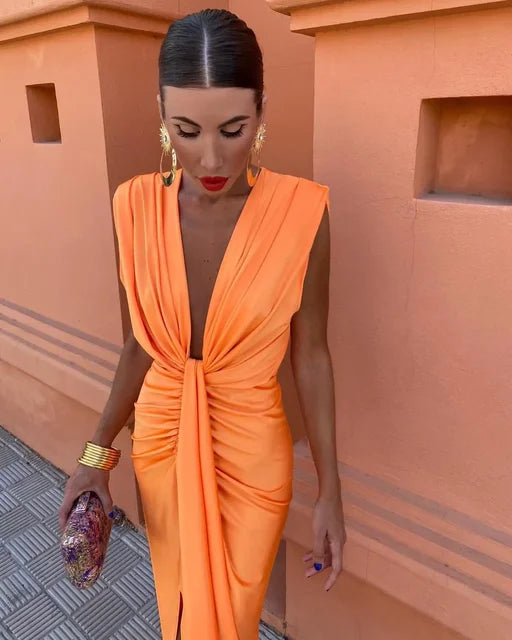 Serena | Partykleid mit tiefem Ausschnitt