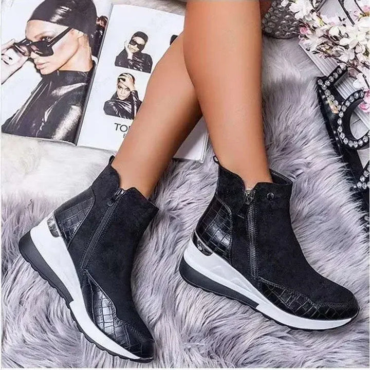 Nova | Bequeme Keilstiefel für Herbsttage in Premium-Qualität
