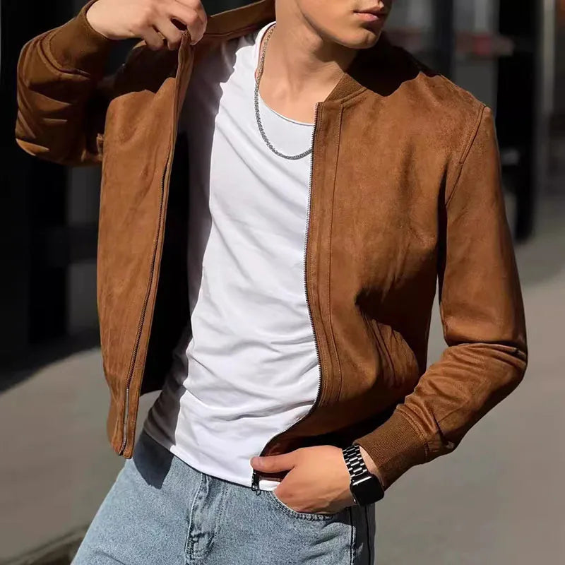 Envoli | Lässige Wildlederjacke im modernen Stil