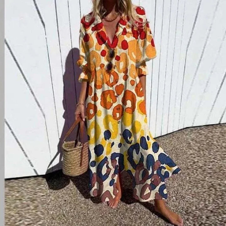 FloraLuxe | Luftiges und elegantes Sommerkleid für stilvolle Damen