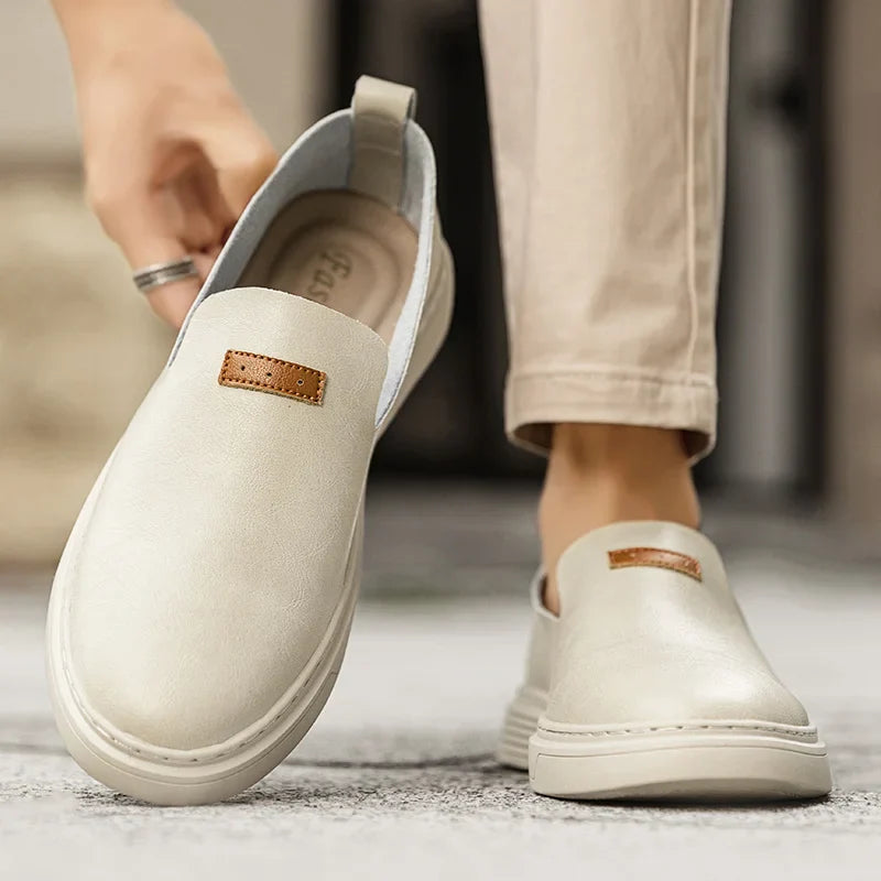 Echte Leder Slipper im venezianischen Stil