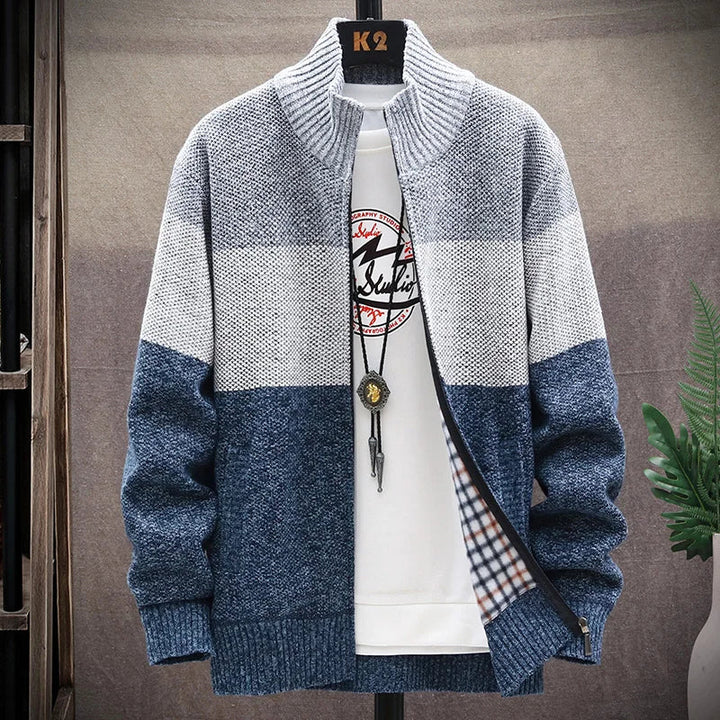 Clarke | Strickjacke mit Reißverschluss im Casual-Stil
