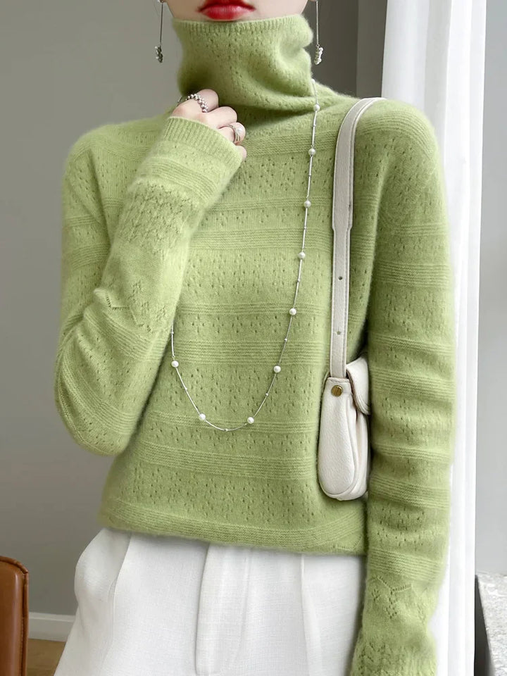 Tina | Minimalistischer Strickpullover aus Wolle