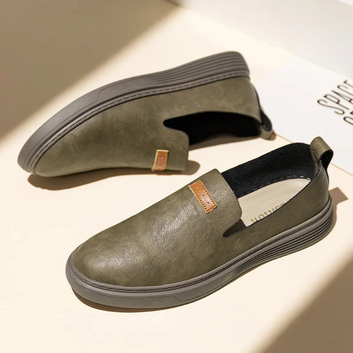 Echte Leder Slipper im venezianischen Stil