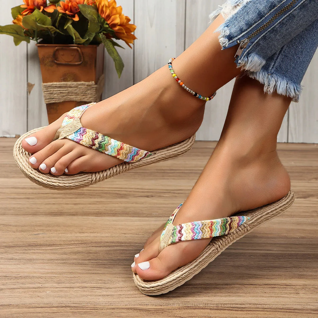 Sayde | Damen Flip Flops für Strandtage und Sommerurlaub