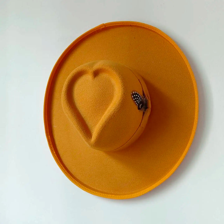 Amore Fedora Herz Hut für romantische Sommerlooks