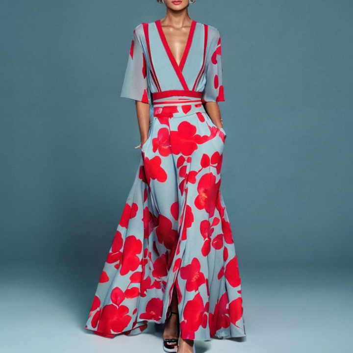 Alicia | Stilvolles Kleid mit kurzen Ärmeln
