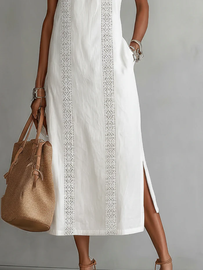 Ella | Modisches Midi Kleid Damen Chic