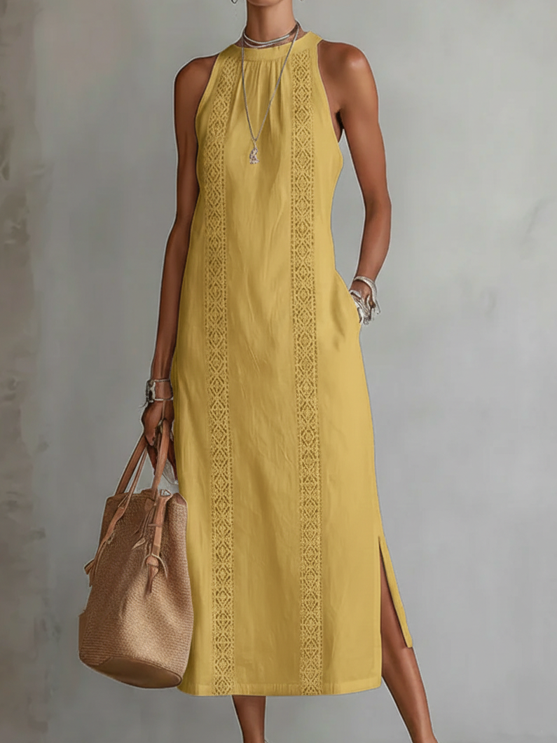Ella | Modisches Midi Kleid Damen Chic