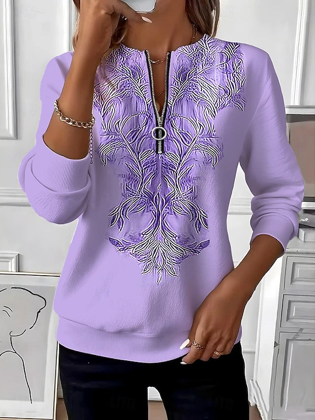Nina | Halbzip-Jumper Damen cozy & komfortabel