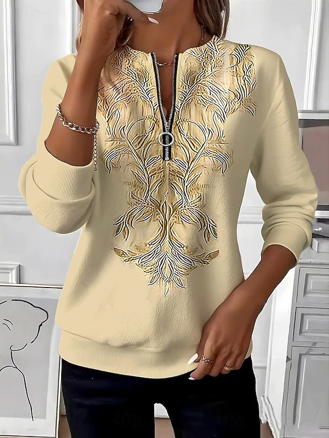 Nina | Halbzip-Jumper Damen cozy & komfortabel