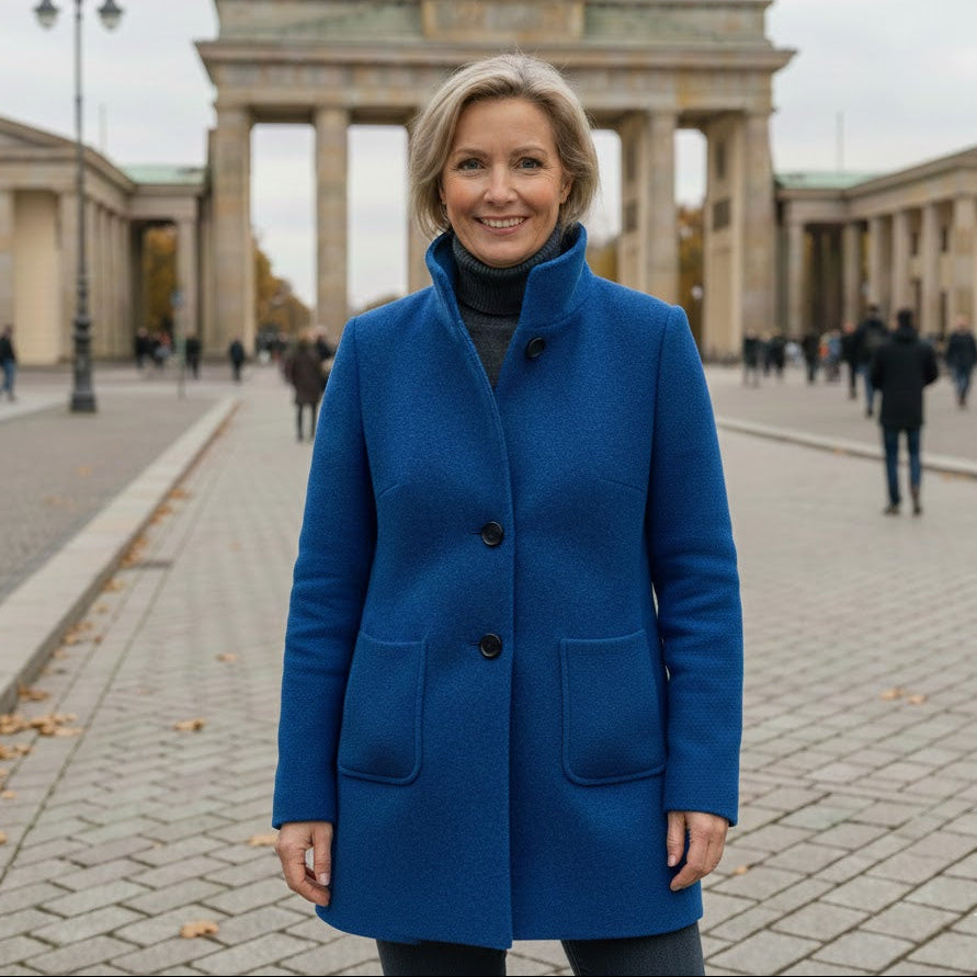 Victoria | Damenjacke mit hohem Kragen luxuriös