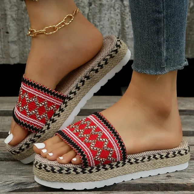 Rosie Sommerhausschuhe im Bohemian-Stil mit maximalem Komfort