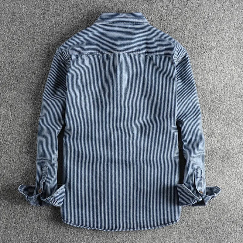 Daan | Robustes Premium-Denim-Hemd für Herren