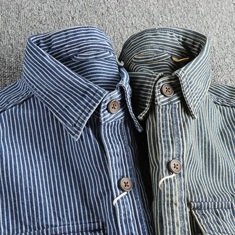 Daan | Robustes Premium-Denim-Hemd für Herren