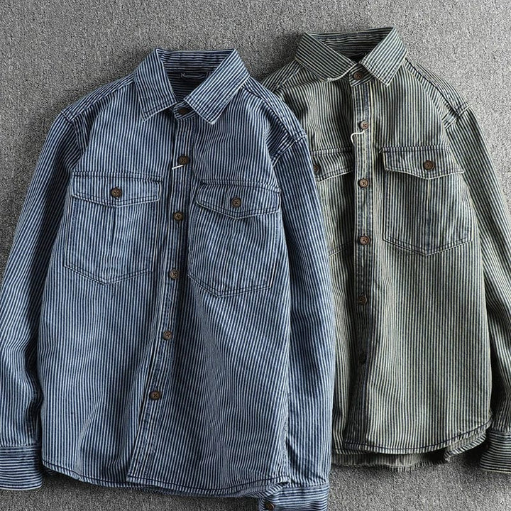 Daan | Robustes Premium-Denim-Hemd für Herren