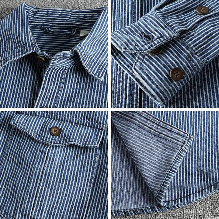 Daan | Robustes Premium-Denim-Hemd für Herren