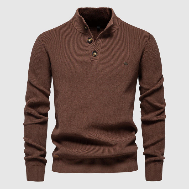 Tom Rains Classic Summit Pullover mit Strukturmuster