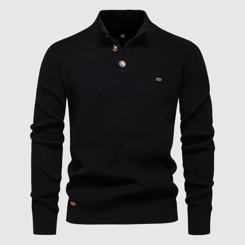 Tom Rains Classic Summit Pullover mit Strukturmuster
