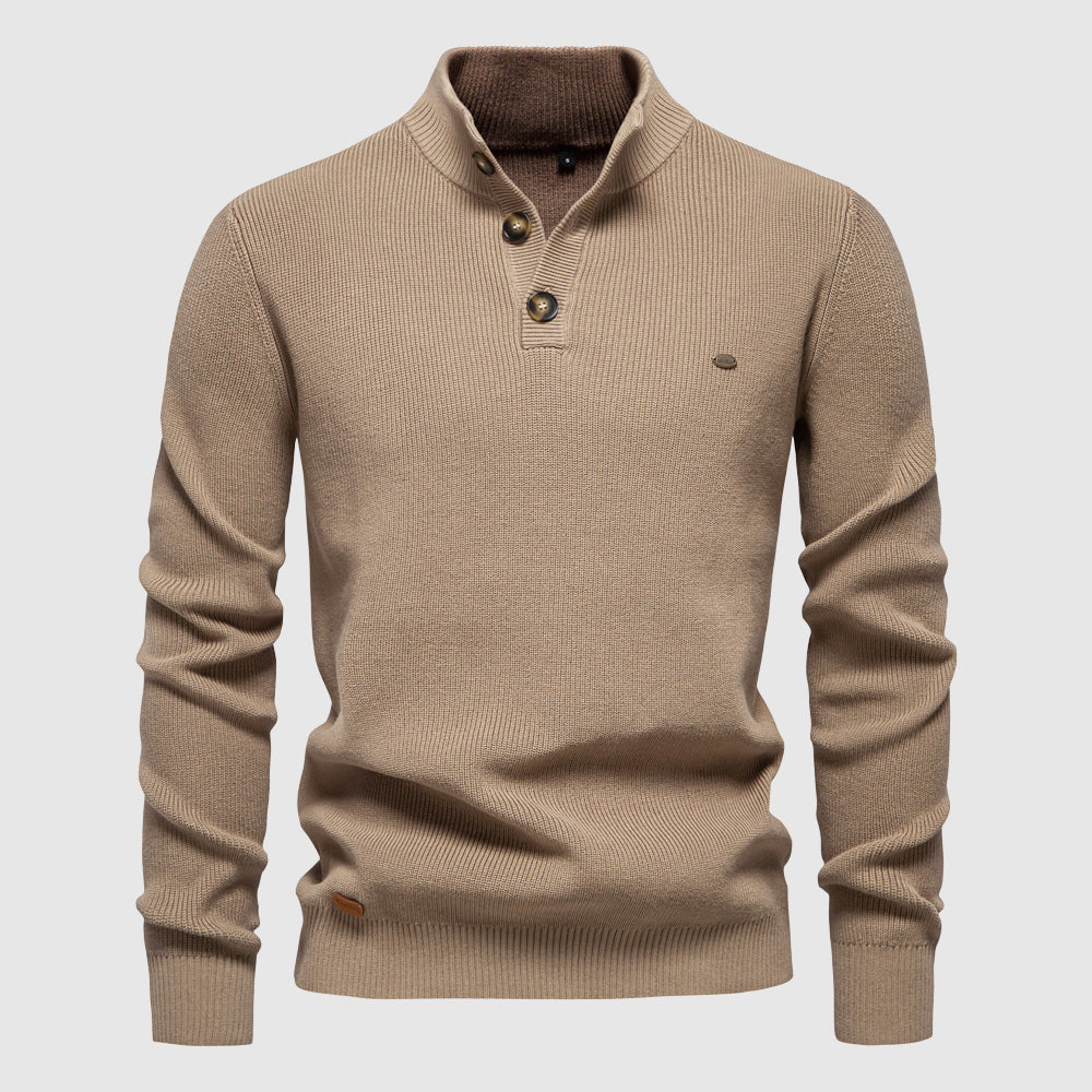 Tom Rains Classic Summit Pullover mit Strukturmuster