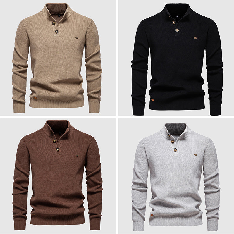 Tom Rains Classic Summit Pullover mit Strukturmuster