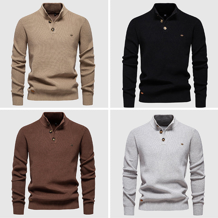 Tom Rains Classic Summit Pullover mit Strukturmuster