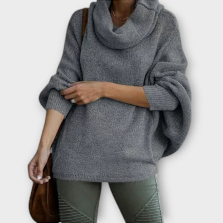 Lea | Eleganter Strickpullover für Damen in Schildpatt